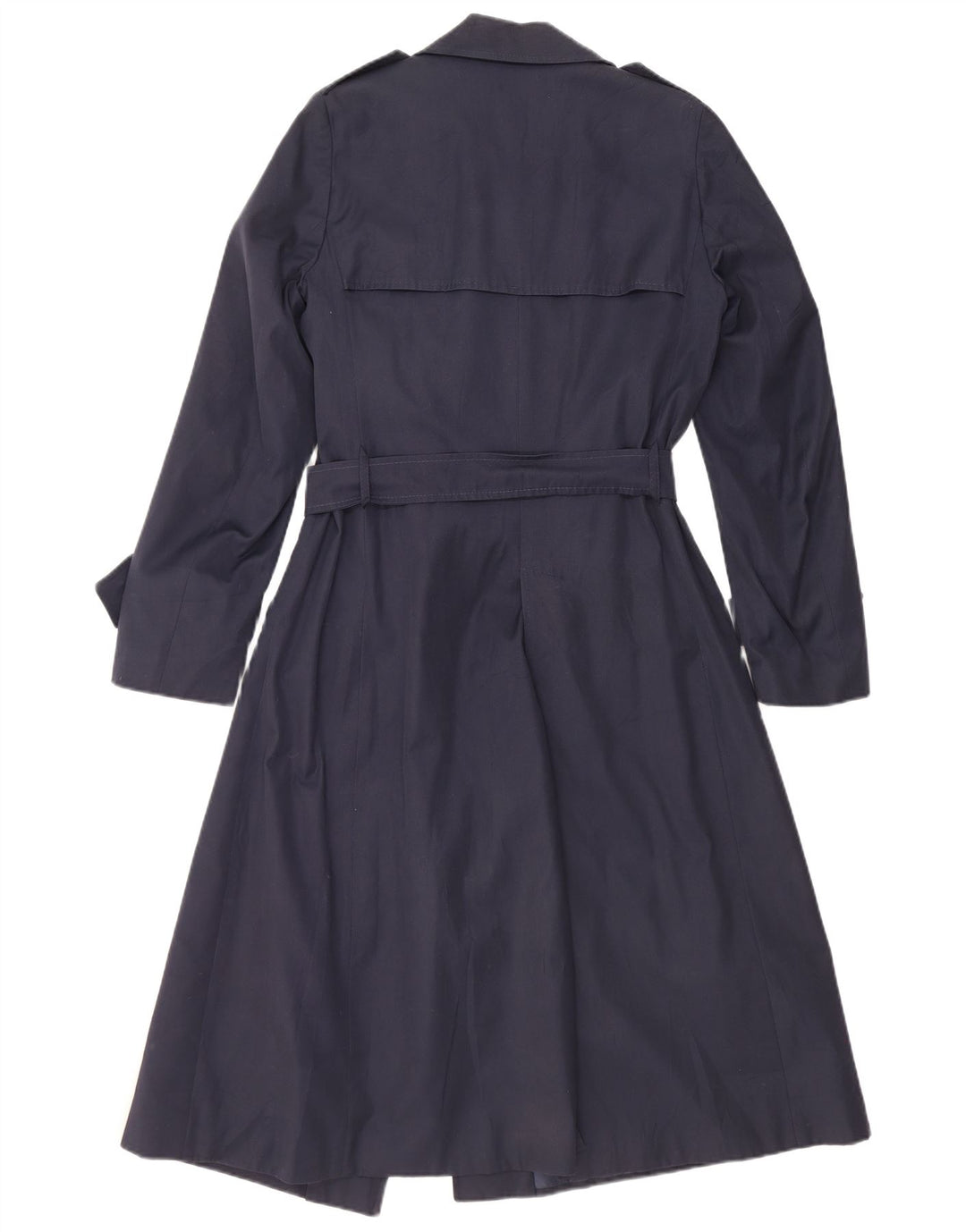 Trench vintage da donna IT 48 XL blu navy in poliammide