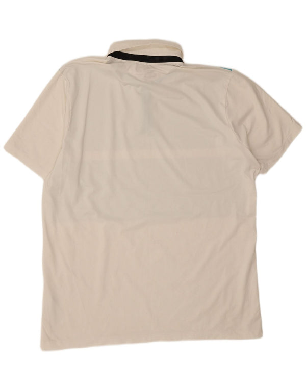 Polo Nike da uomo Dri Fit XL in poliestere color block bianco