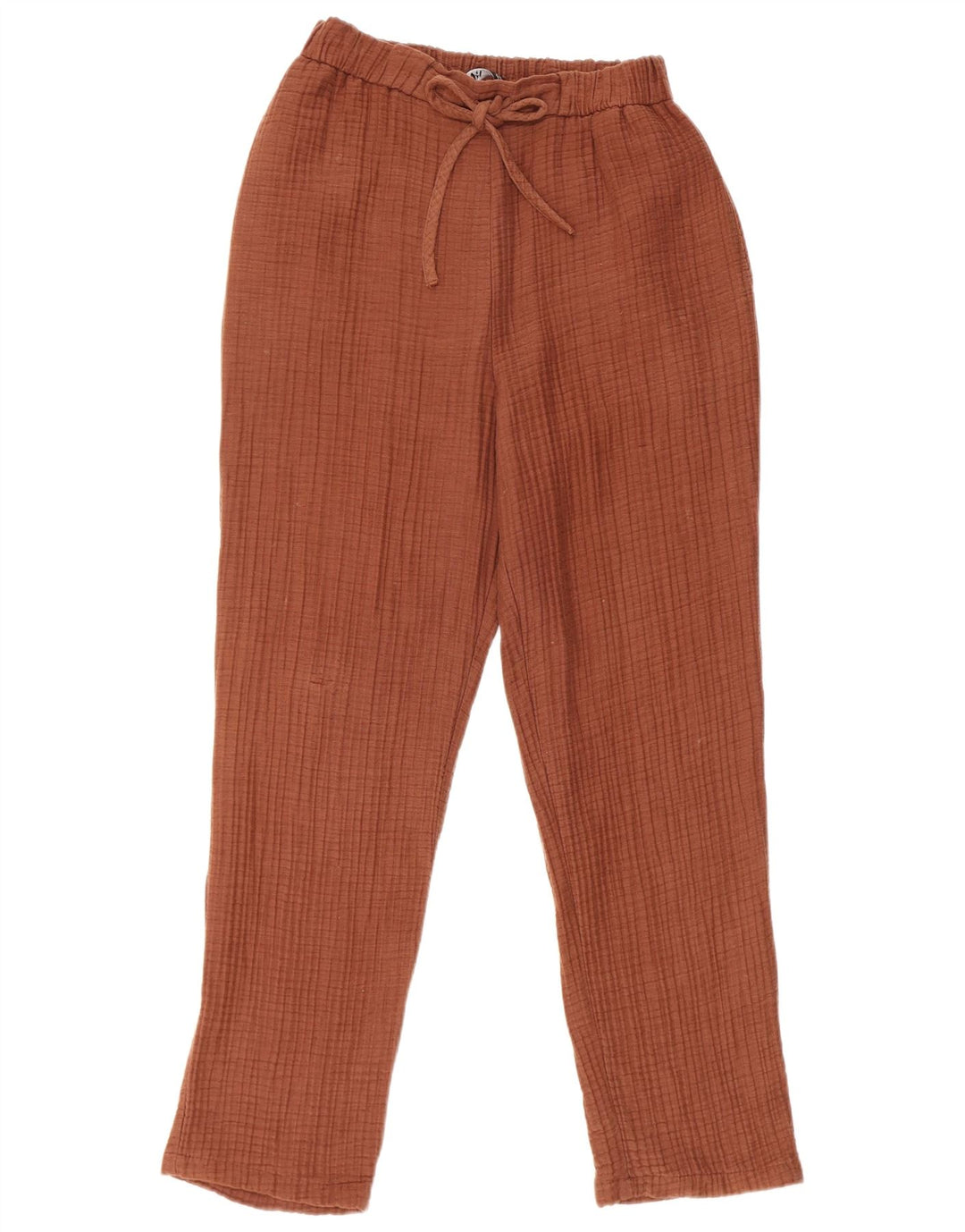 Pantaloni casual slim da donna Zara medi W28 L28 cotone marrone