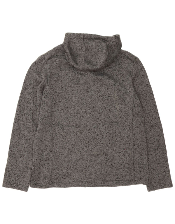 Felpa con cappuccio e zip da uomo Mountain Warehouse XL Poliestere chiazzato grigio