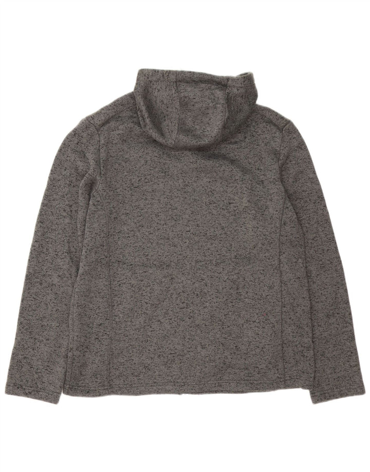 Felpa con cappuccio e zip da uomo Mountain Warehouse XL Poliestere chiazzato grigio