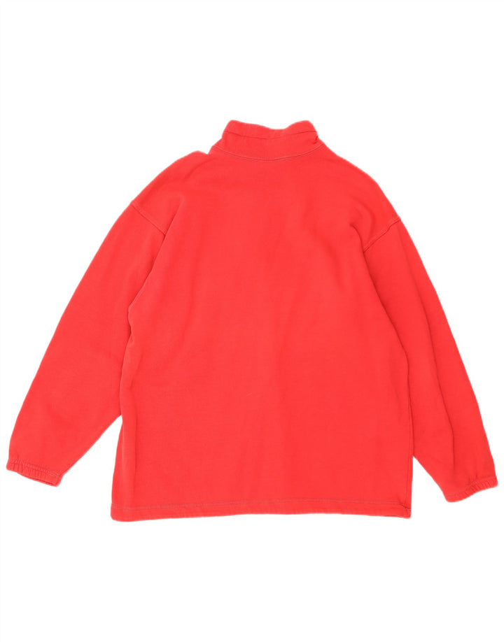 Felpa Champion da uomo con collo con zip grafica, maglione piccolo rosso