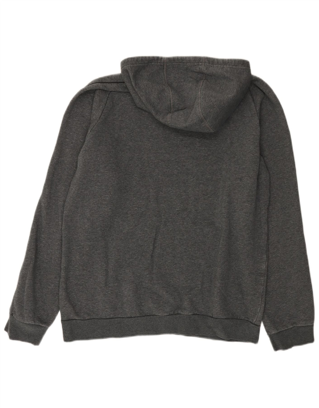 Maglione con cappuccio da uomo ADIDAS grande in cotone grigio