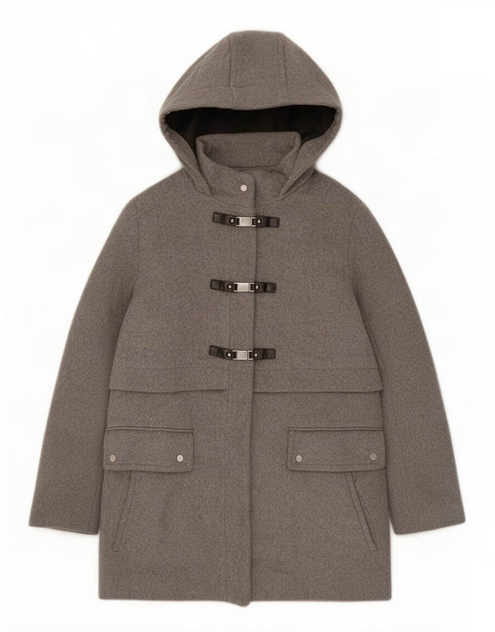 Borsone con cappuccio da donna Zara UK 18 XL poliestere grigio