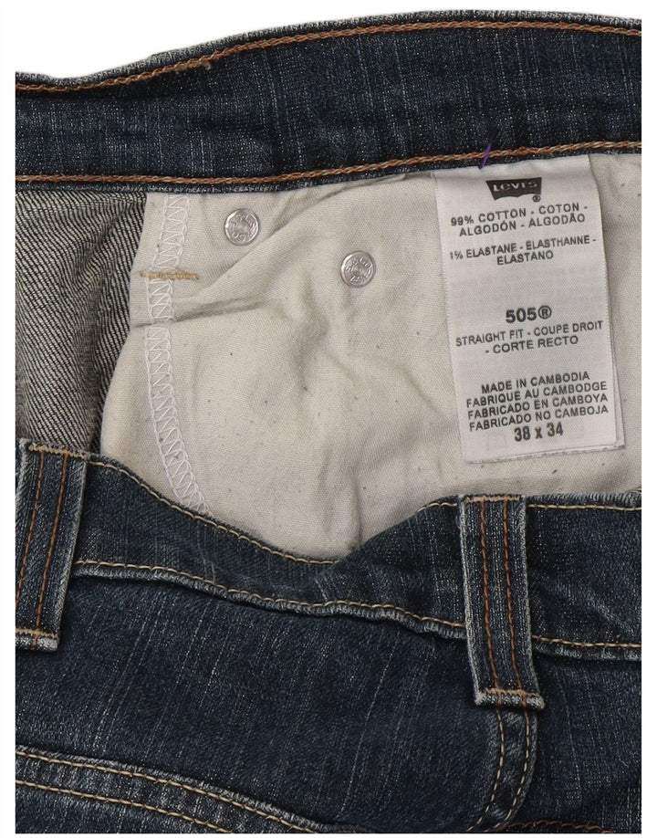 Levi's Uomo 505 Jeans dritti W38 L34 Cotone blu
