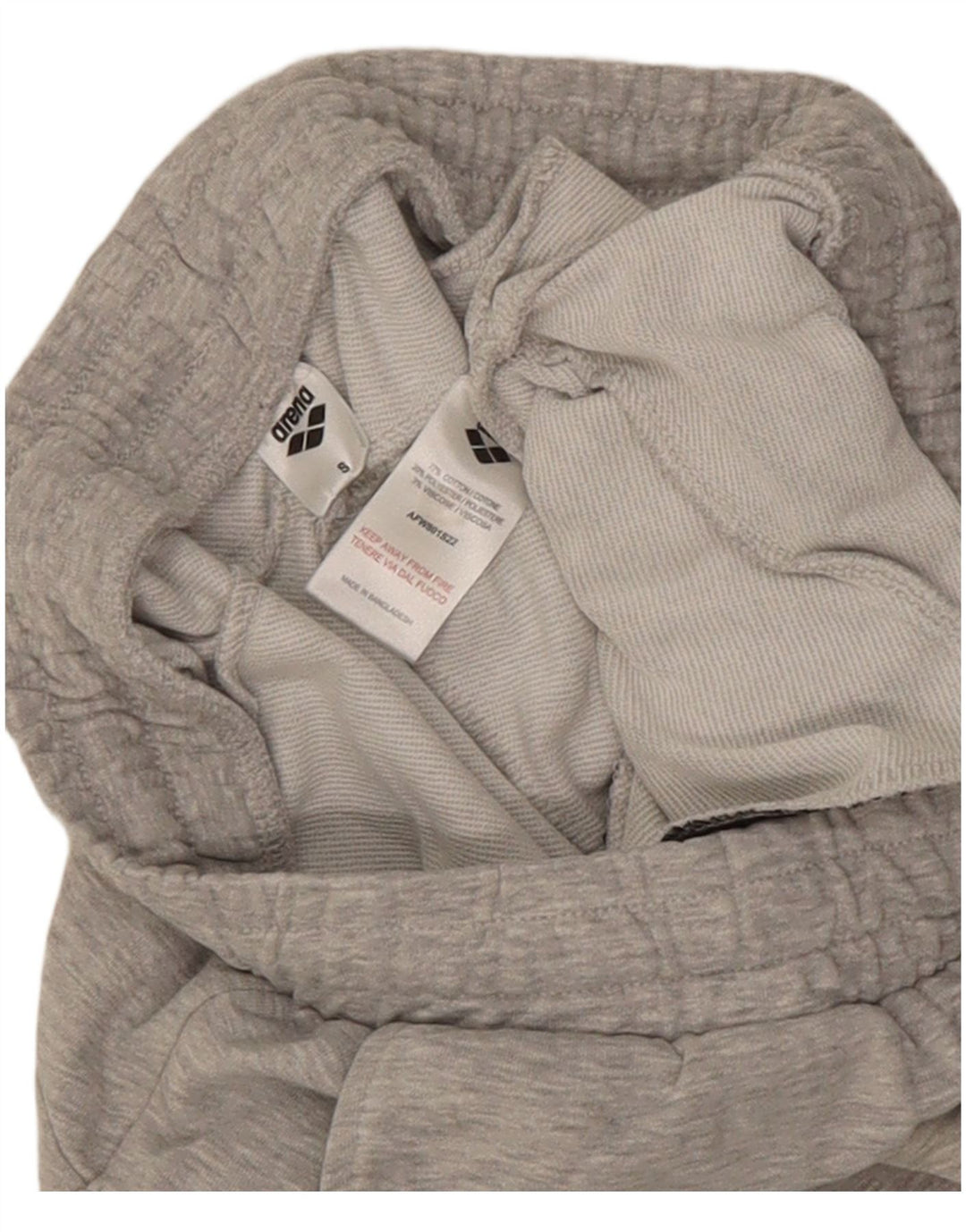 Pantaloni da tuta da uomo Arena Small in cotone mélange grigio