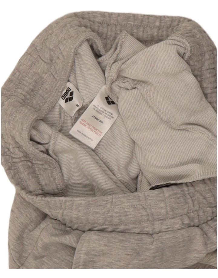 Pantaloni da tuta da uomo Arena Small in cotone mélange grigio