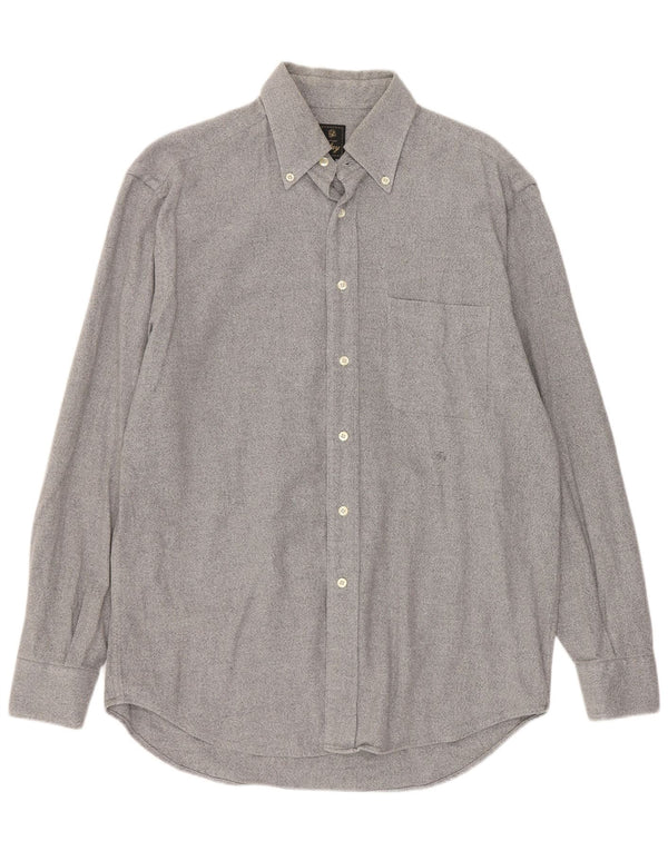 Camicia Fay Uomo Cotone Puntinato Grigio Medio