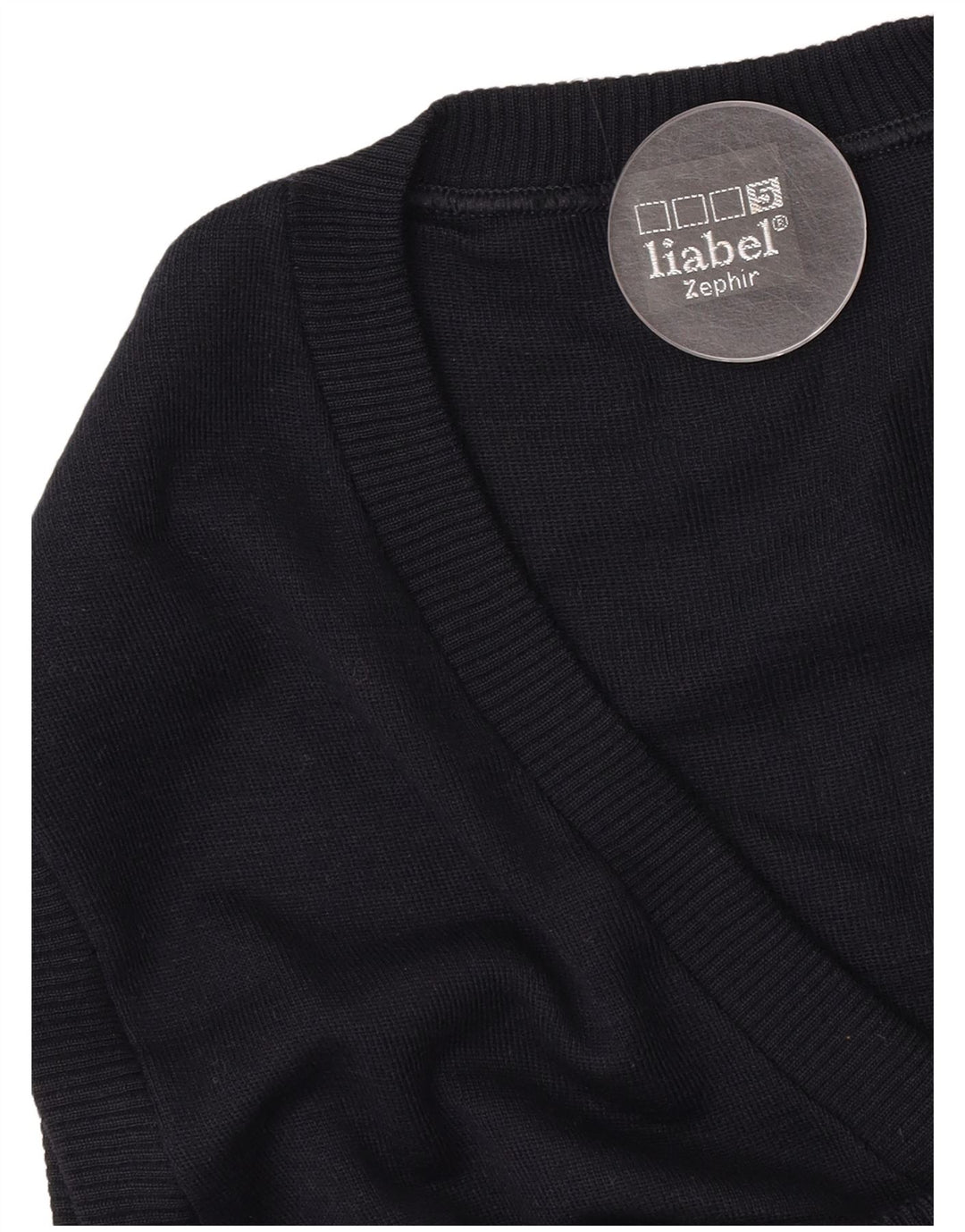 Canottiera da uomo Liabel piccola in lana vergine blu navy