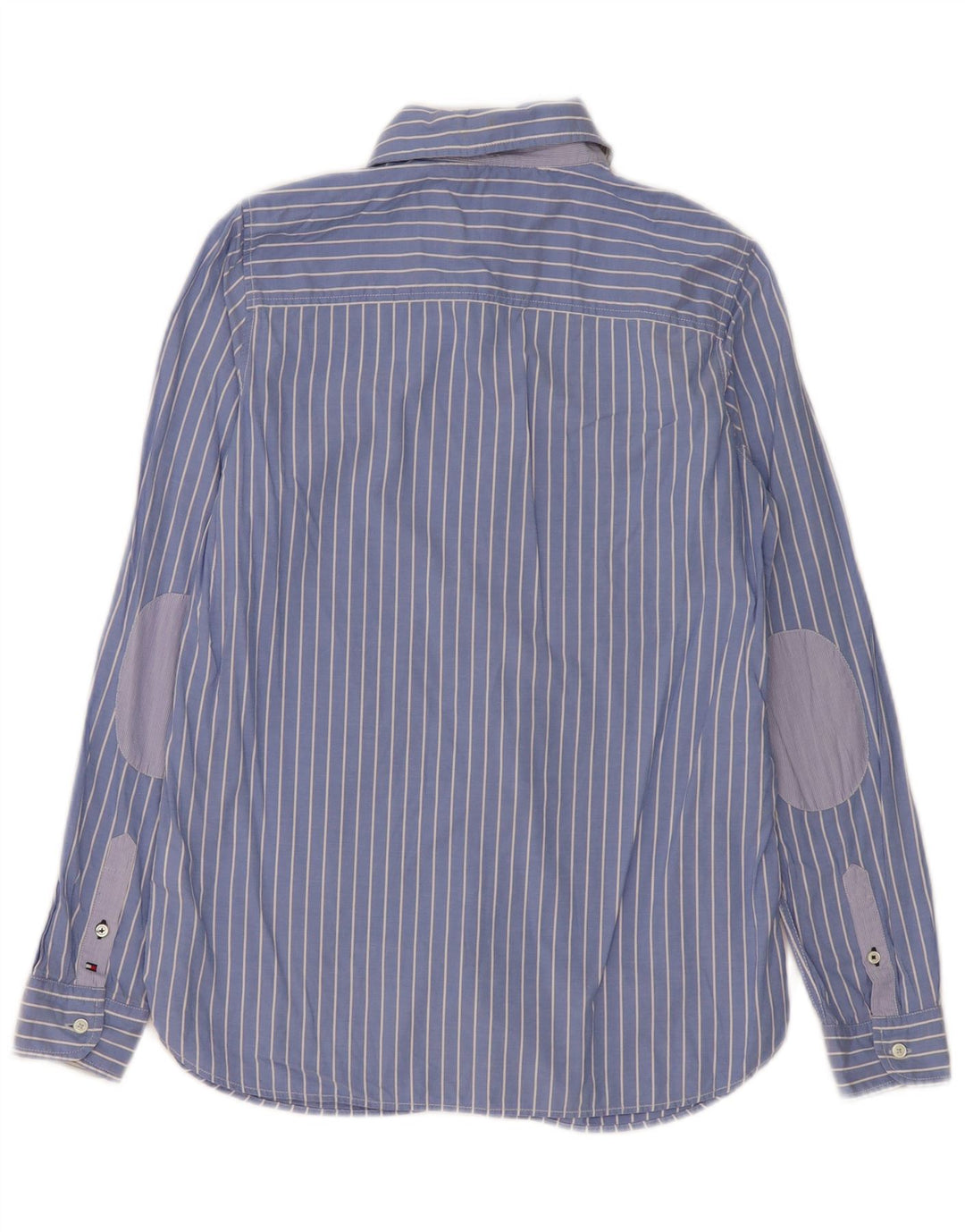 Camicia da donna Tommy Hilfiger US 6 cotone gessato blu medio