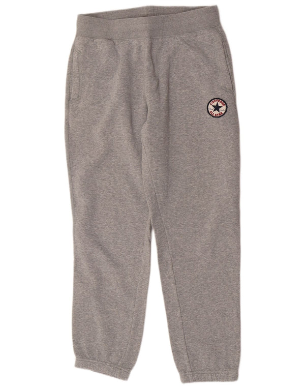 Converse Pantaloni da tuta da uomo All Star Joggers in cotone grigio medio