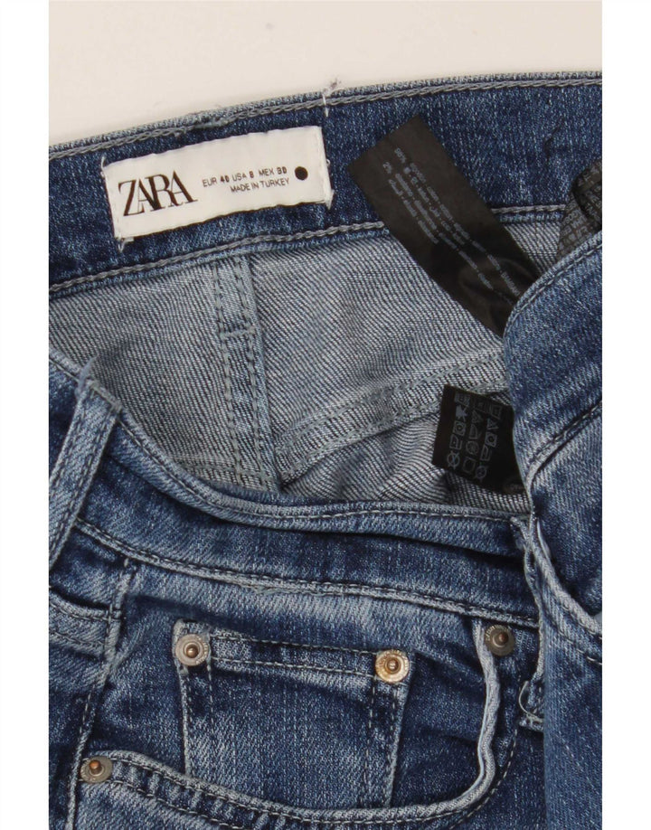Jeans dritti da donna Zara EU 40 medio W30 L27 cotone blu
