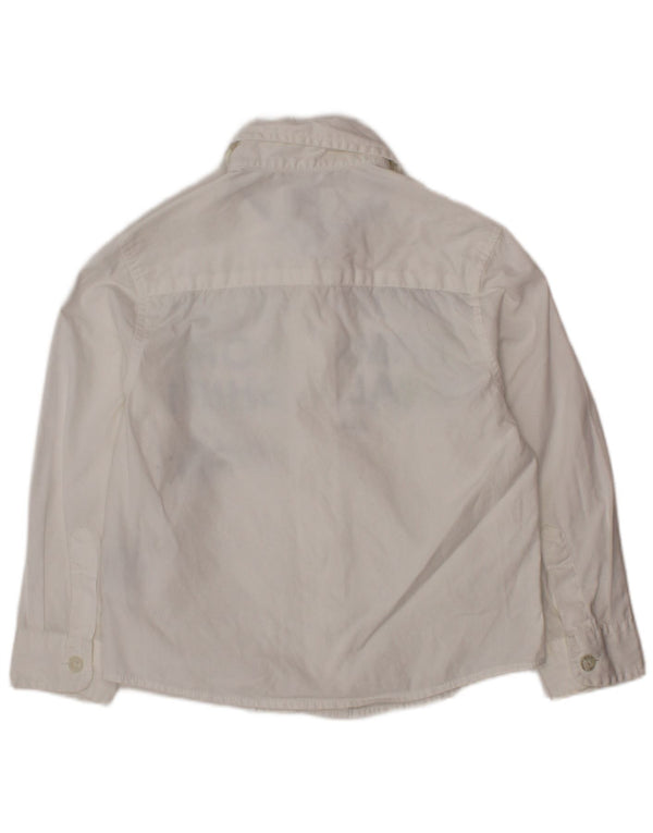 ARMANI JUNIOR Camicia grafica per neonato 18-24 mesi in cotone bianco