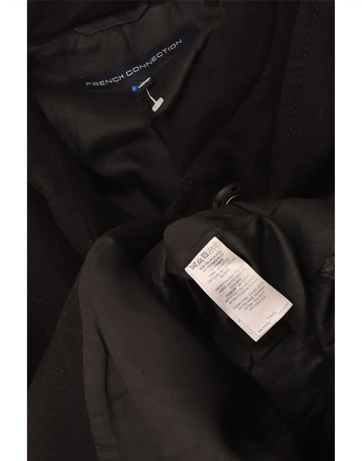 Cappotto oversize da donna French Connection UK 8 piccolo in lana vergine nera