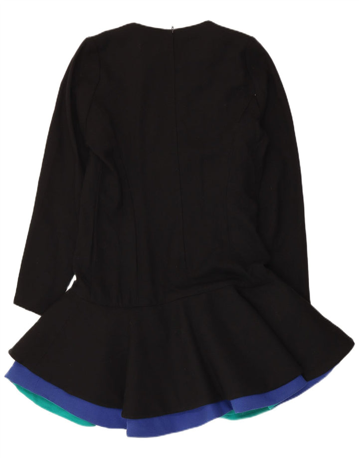 Abito vintage da donna a vita bassa IT 44 medio nero