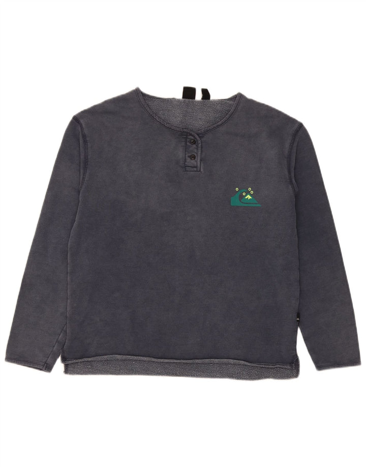 Felpa da donna Quiksilver Jumper UK 14 Medium Navy Blue Cotton