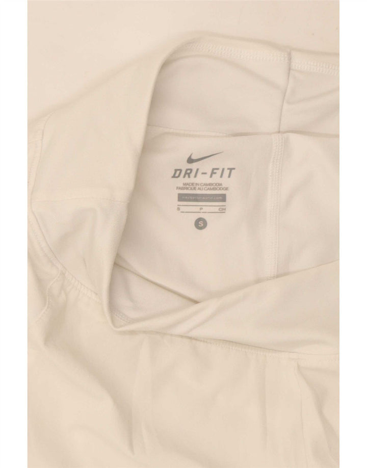 Pantaloncini sportivi Nike Dri Fit da donna UK 10 piccoli bianchi