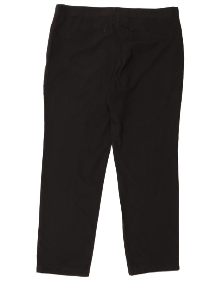 Pantaloni chino slim da uomo Adidas W36 L30 poliestere nero
