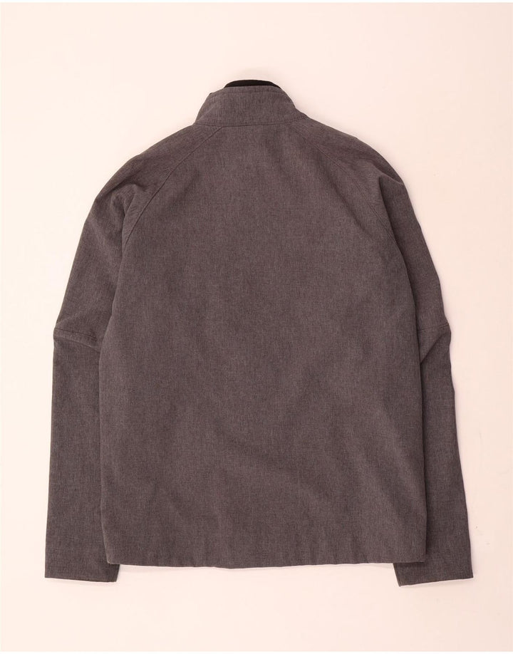 Giacca a vento grafica da uomo Hummel UK 40 grande poliestere grigio
