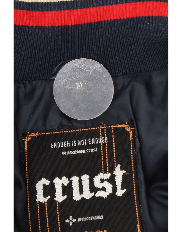 Giacca imbottita bomber da uomo Crust UK 38 Blocco colore blu navy medio