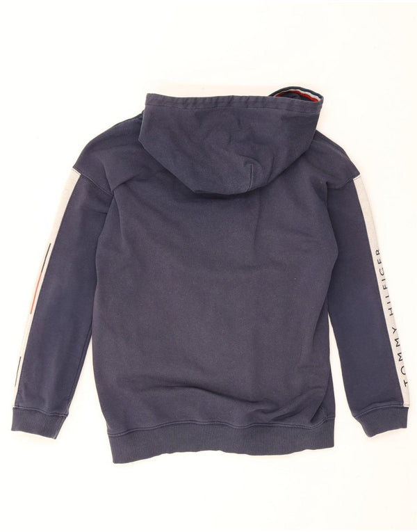 Maglione con cappuccio e zip per ragazzi Tommy Hilfiger 11-12 anni Blu navy Colourblock