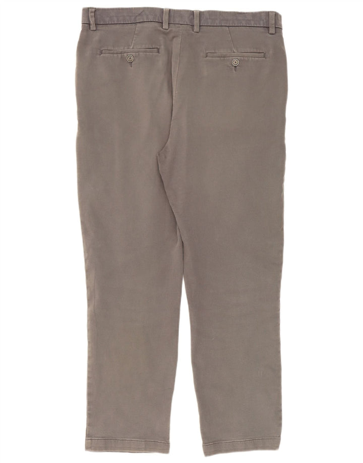 Pantaloni chino slim da uomo Marks & Spencer W36 L31 cotone grigio