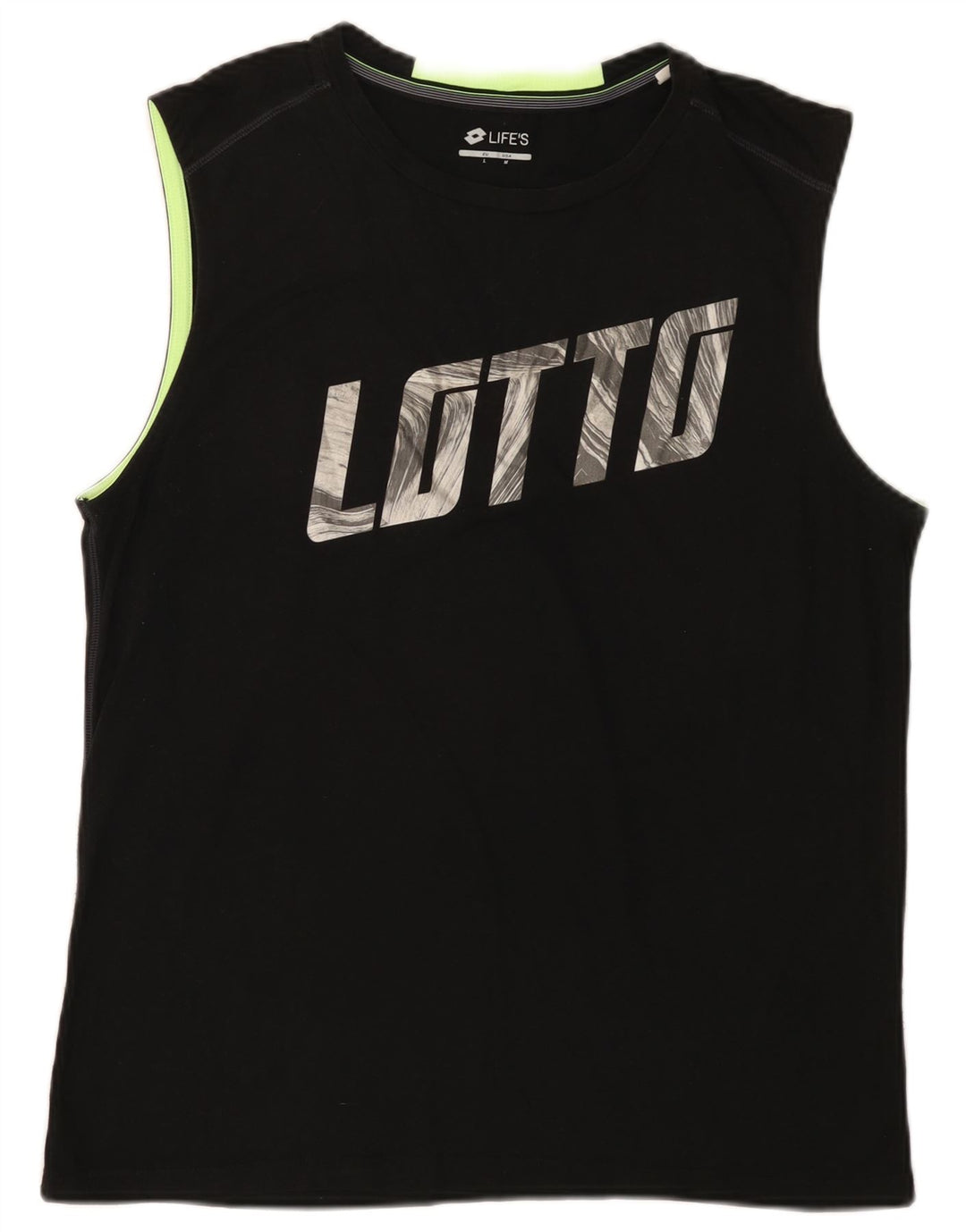 Canotta grafica da uomo Lotto Life, nera media