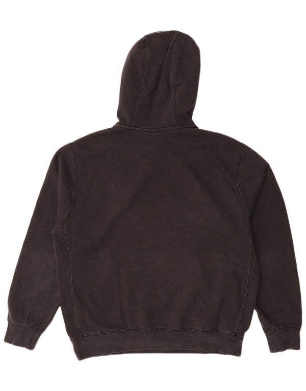 Felpa con cappuccio Nike da uomo, vestibilità ampia, cotone medio nero