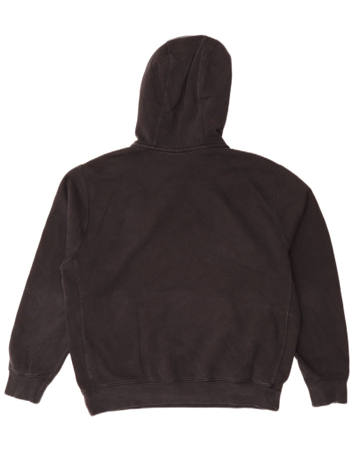 Felpa con cappuccio Nike da uomo, vestibilità ampia, cotone medio nero
