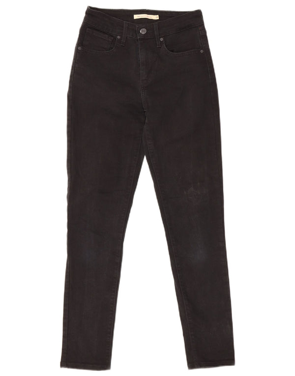Jeans skinny a vita alta Levi's 721 da donna W24 L27 cotone nero