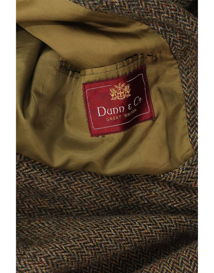 Cappotto da uomo DUNN &CO UK 40 Large Khaki Herringbone