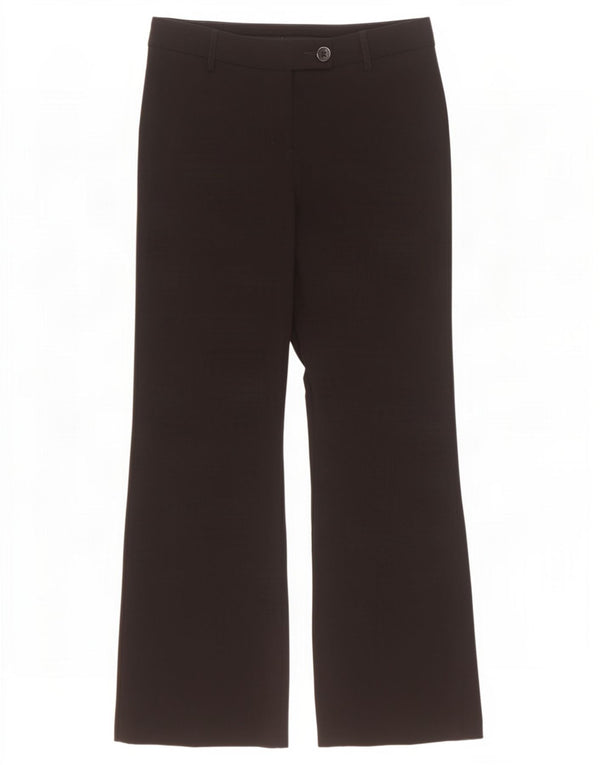 Pantaloni da abito bootcut da donna Marks & Spencer UK 12 Medium W32 L30 Nero