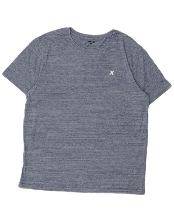 T-shirt da uomo Hurley Top grande in poliestere chiazzato blu