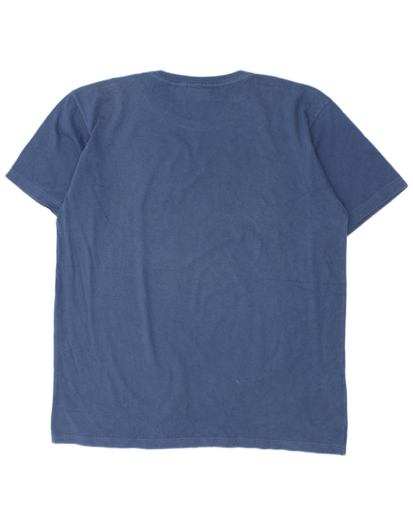 T-shirt grafica per ragazzi Lacoste 15-16 anni in cotone blu navy