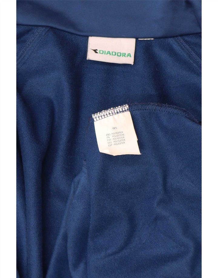 Giacca da tuta da uomo Diadora 2XL Blu Poliestere Colourblock