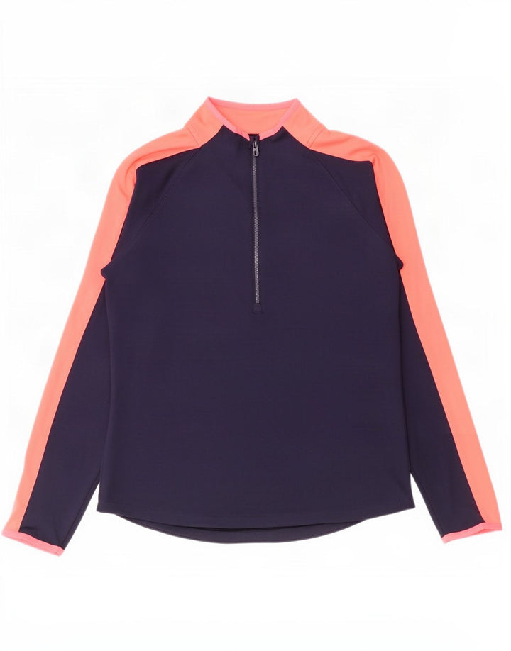 Top da tuta pullover aderente da uomo Under Armour medio blu navy