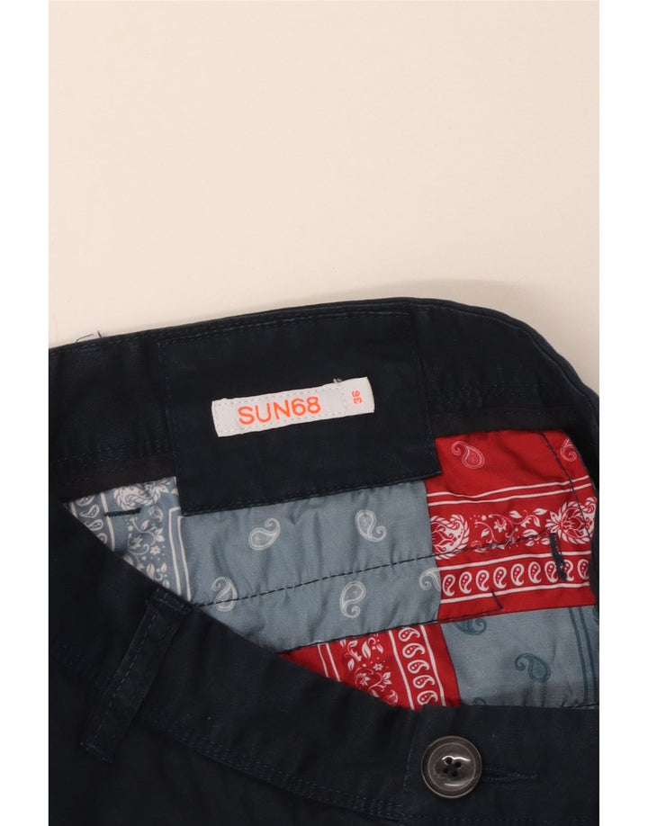 Pantaloncini cargo da uomo Sun68 W36 grandi blu navy