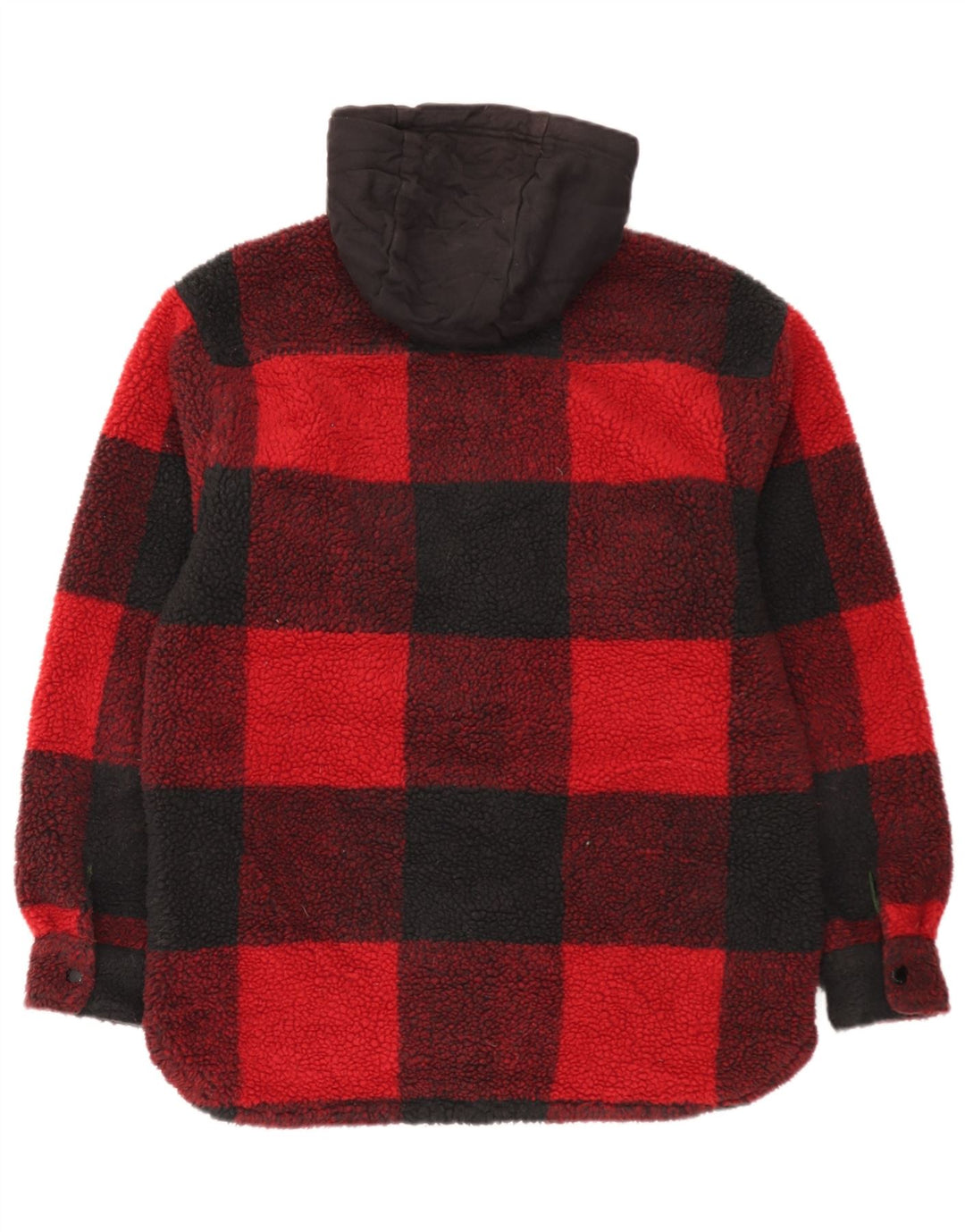 Levi's - Camicia in flanella da boscaiolo con cappuccio, piccolo motivo a quadri rossi