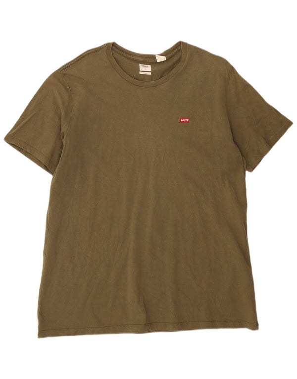 T-shirt standard da uomo Levi's Top XL in cotone kaki