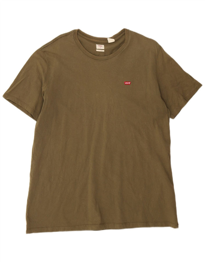 T-shirt standard da uomo Levi's Top XL in cotone kaki
