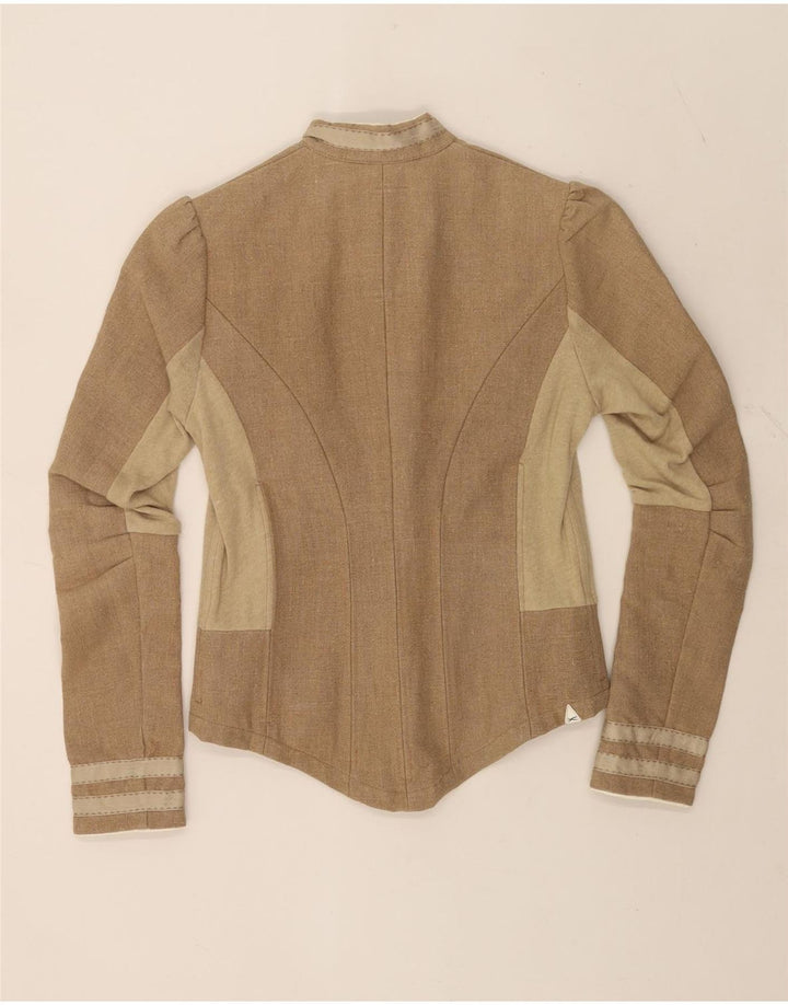 Giacca blazer Trachten da donna Denham UK 14 Colorblock beige medio