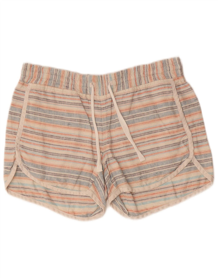 ATHLETA Womens Shorts US 4 Small W27 Multicoloured Striped Linen