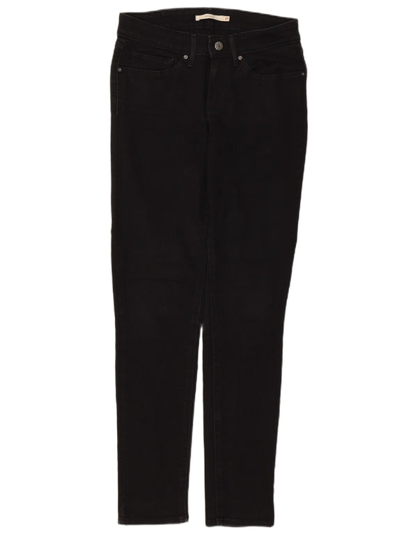 Jeans skinny Levi's 711 da donna W27 L32 cotone nero