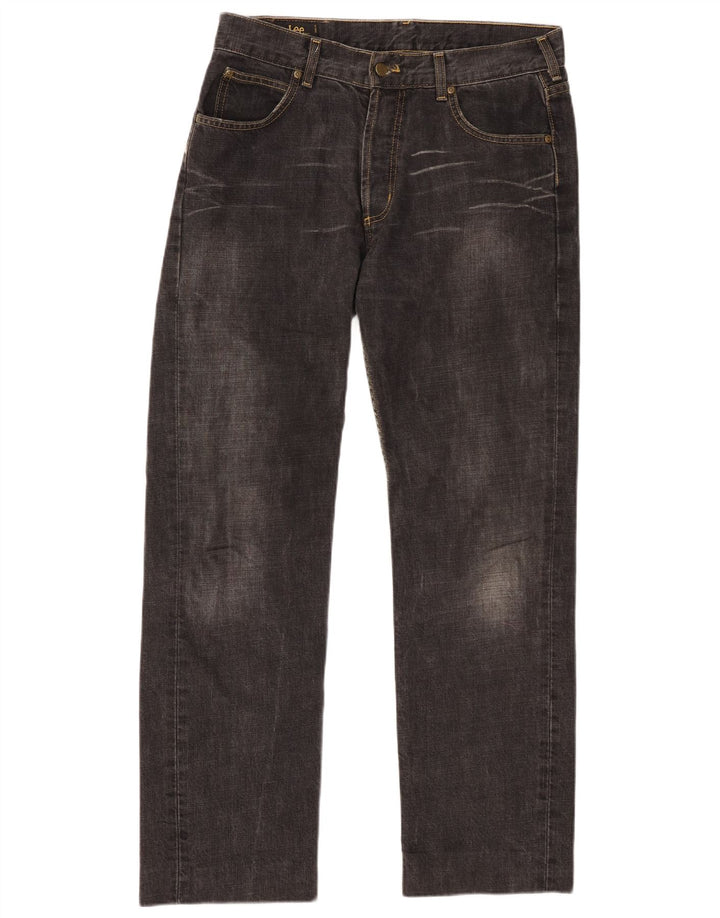 Jeans dritti da uomo LEE Seattle W34 L30 cotone nero