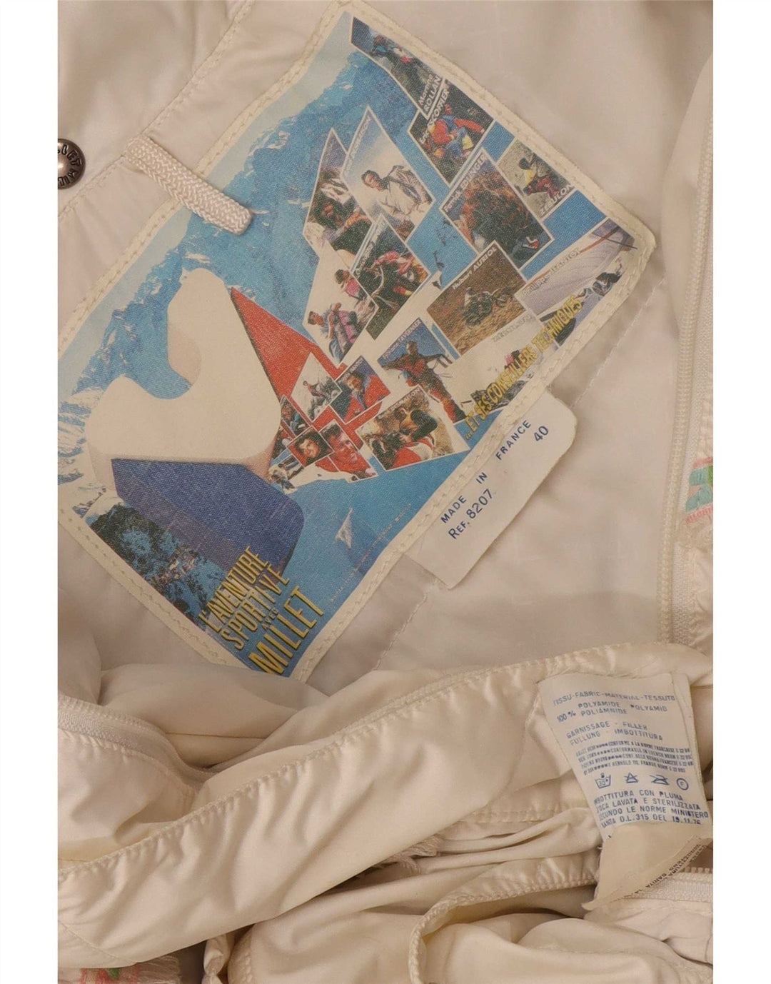 Giacca imbottita oversize con cappuccio da donna Millet EU 40 medio bianco poliammide