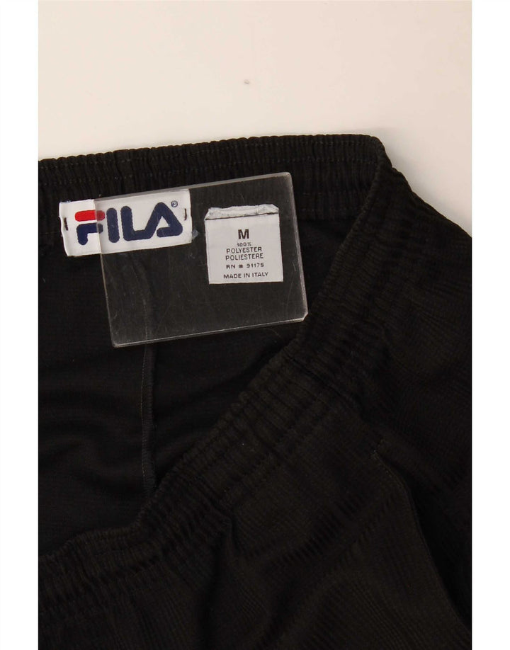 Pantaloncini sportivi da uomo Fila poliestere medio nero