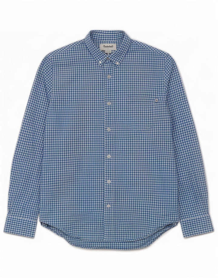 Camicia Timberland da uomo vestibilità regolare in cotone a quadri blu medio