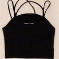 Top corto da donna Tommy Hilfiger alla caviglia UK 12 medio nero