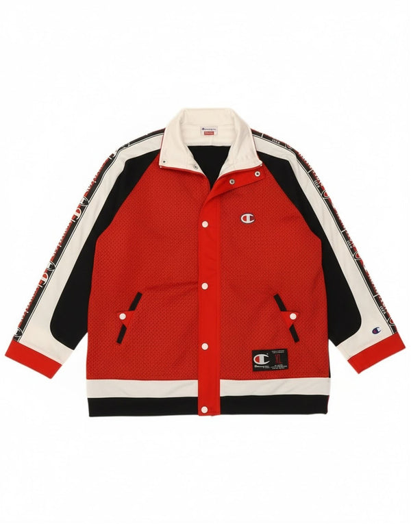 Giacca da tuta con grafica Champion USA da ragazzo 13-14 anni XL Sport rossa