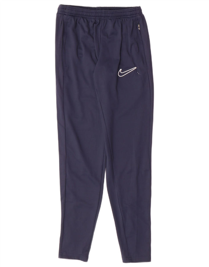 Pantaloni da tuta Nike Dri Fit da uomo piccoli in poliestere blu navy